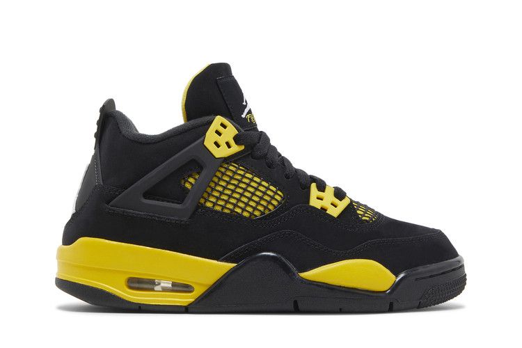 Air Jordan 4 Retro GS 'Thunder' 2023 — Black/Tour Yellow