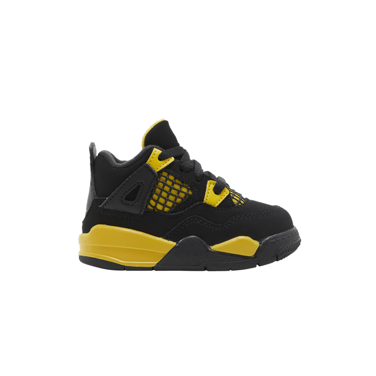 Air Jordan 4 Retro TD 'Thunder' 2023 — Black/Tour Yellow