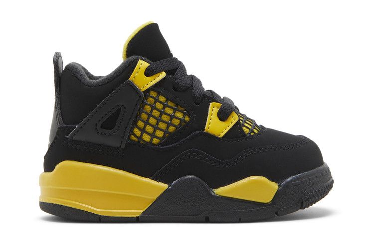 Air Jordan 4 Retro TD 'Thunder' 2023 — Black/Tour Yellow