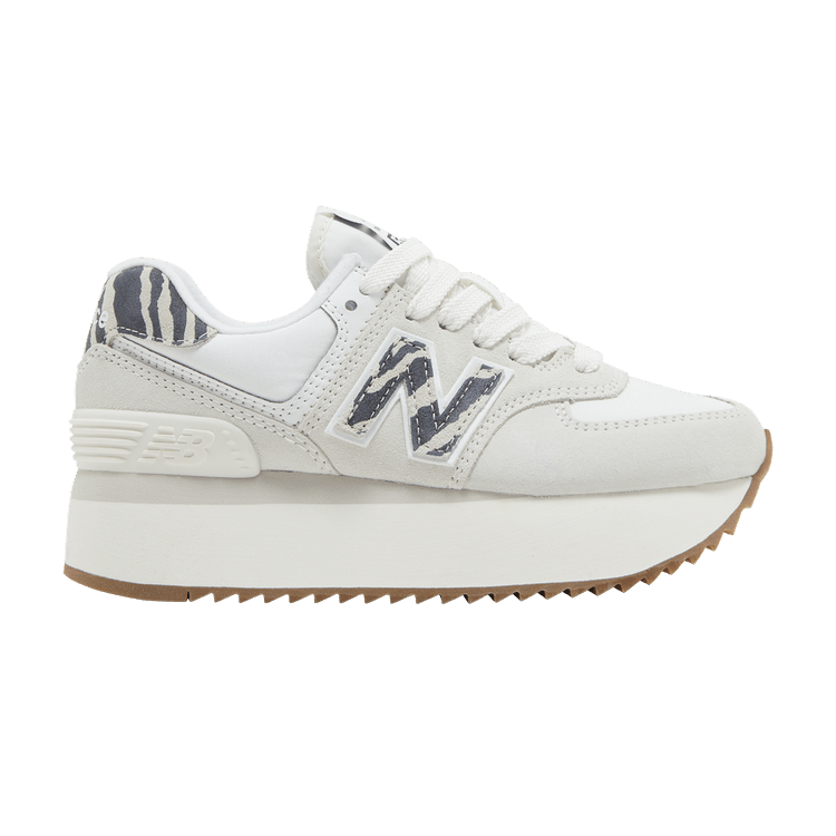 New Balance Wmns 574+ 'Sea Salt Animal Print' — Sea Salt/Moonbeam