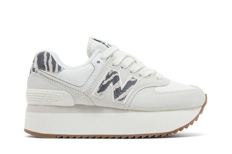 New Balance Wmns 574+ 'Sea Salt Animal Print' — Sea Salt/Moonbeam
