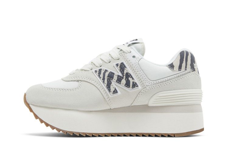 New Balance Wmns 574+ 'Sea Salt Animal Print' — Sea Salt/Moonbeam