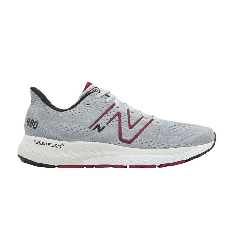 New Balance Fresh Foam X 880v13 'Aluminum Grey Crimson' — Aluminum Grey/Crimson/Black