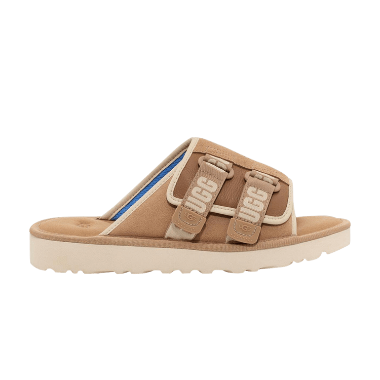 UGG Goldencoast Strap Slide 'Sand Santorini' — Sand/Santorini
