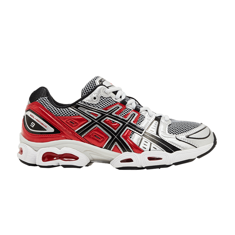 ASICS Gel Nimbus 9 'Pure Silver Classic Red' — Pure Silver/Classic Red