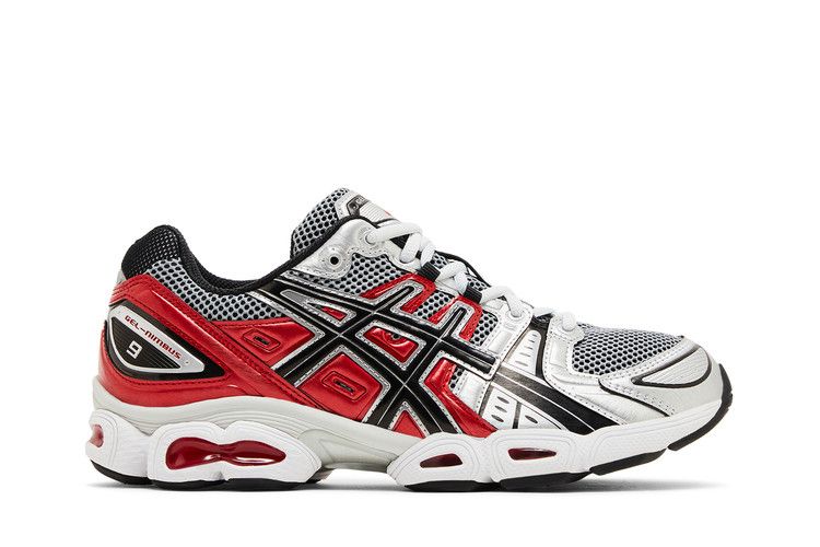 ASICS Gel Nimbus 9 'Pure Silver Classic Red' — Pure Silver/Classic Red