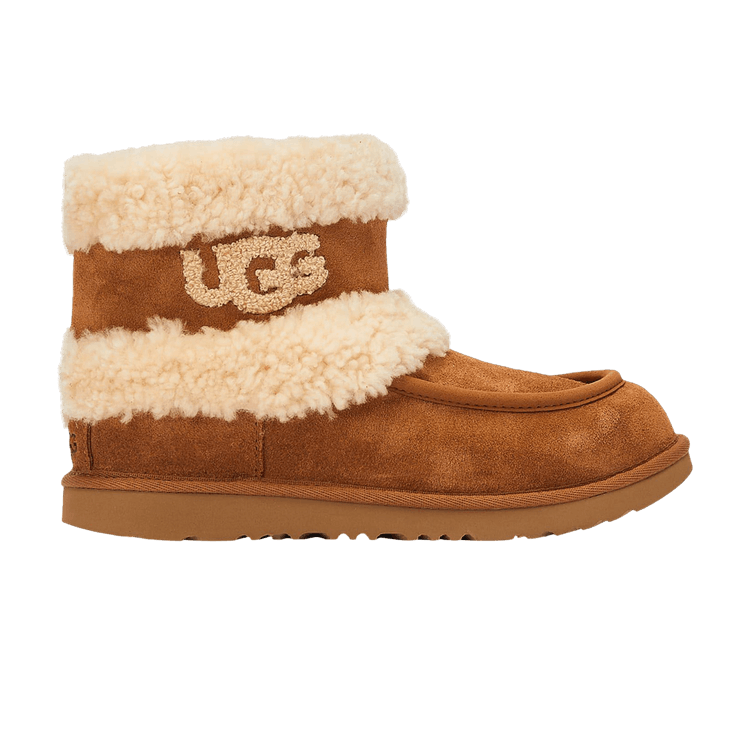 UGG Ultra Mini Fluff Boot Kids 'Chestnut' — Chestnut