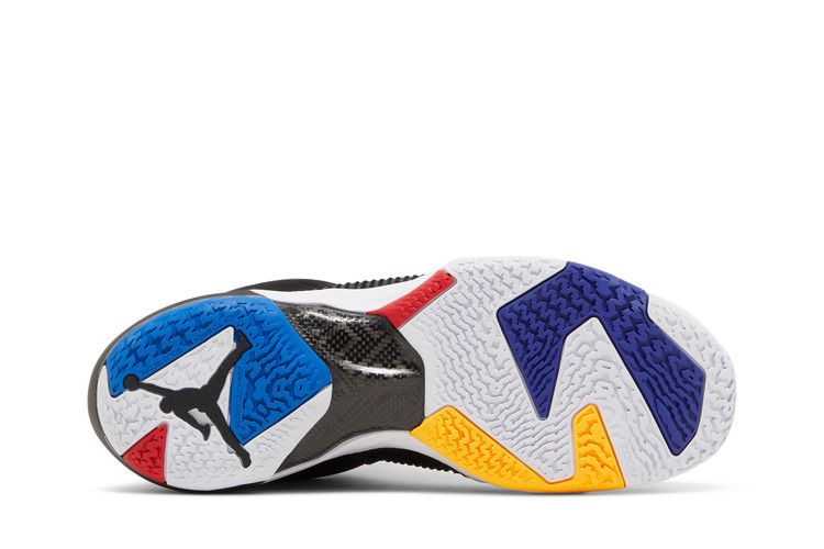 Air Jordan 37 Low 'Nothing But Net' — Black/White/University Red/Bright Concord/Soar/Laser Orange