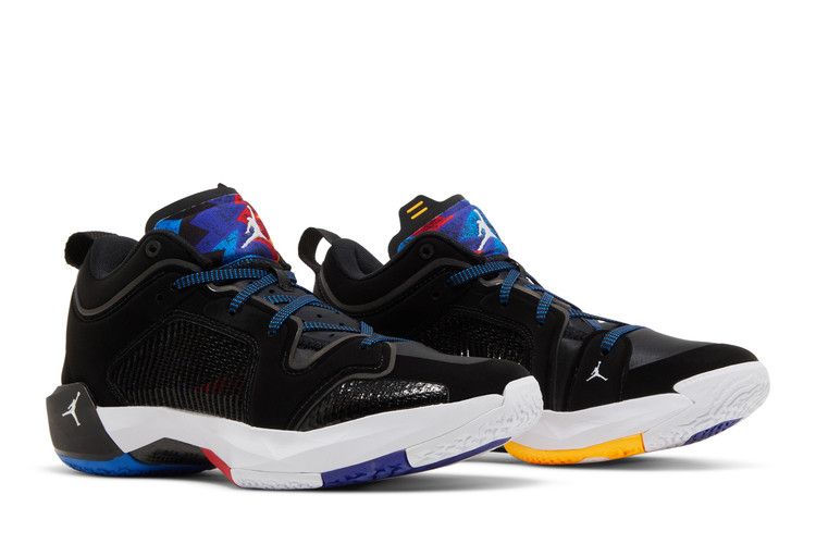 Air Jordan 37 Low 'Nothing But Net' — Black/White/University Red/Bright Concord/Soar/Laser Orange