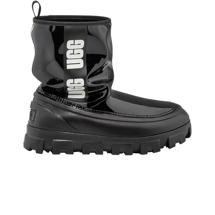 UGG Wmns Classic Brellah Mini Boot 'Black' — Black
