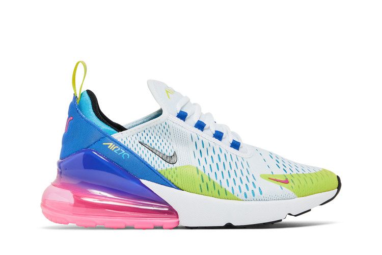 Nike Air Max 270 GS 'Hyper Royal Pink Spell' — White/Hyper Royal/Pink Spell/Black (2)