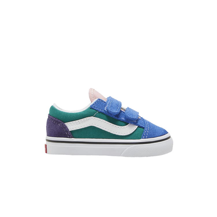 Vans Old Skool V Toddler 'Retro Court - Multi' — Multi/True White