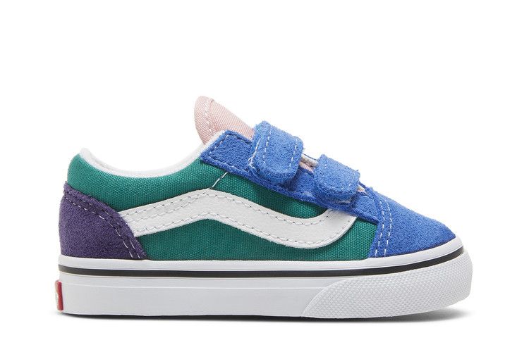 Vans Old Skool V Toddler 'Retro Court - Multi' — Multi/True White