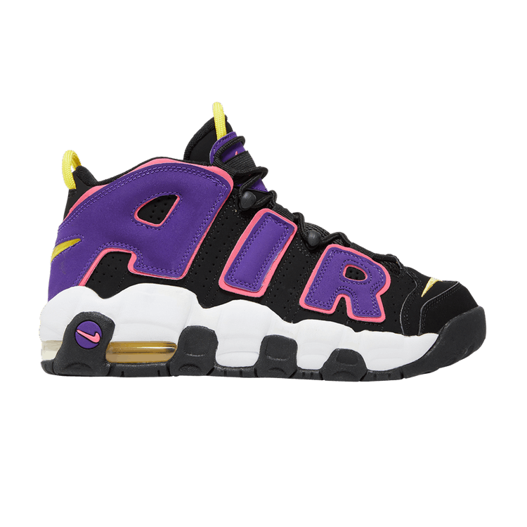 Nike Air More Uptempo GS 'Court Purple' — Black/Court Purple/Hyper Pink/Multi-Color
