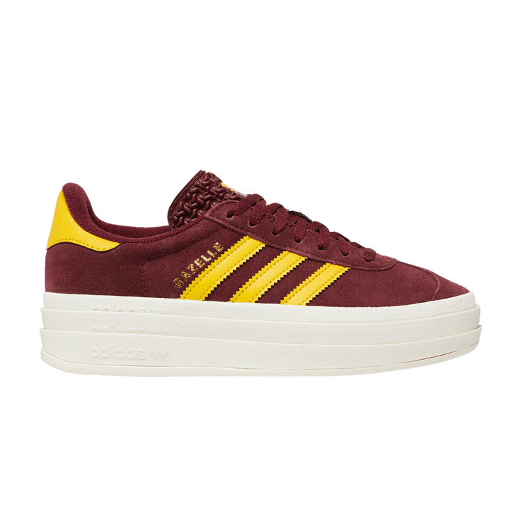 adidas Wmns Gazelle Bold 'Shadow Red Gold' — Shadow Red/Bold Gold/Core White