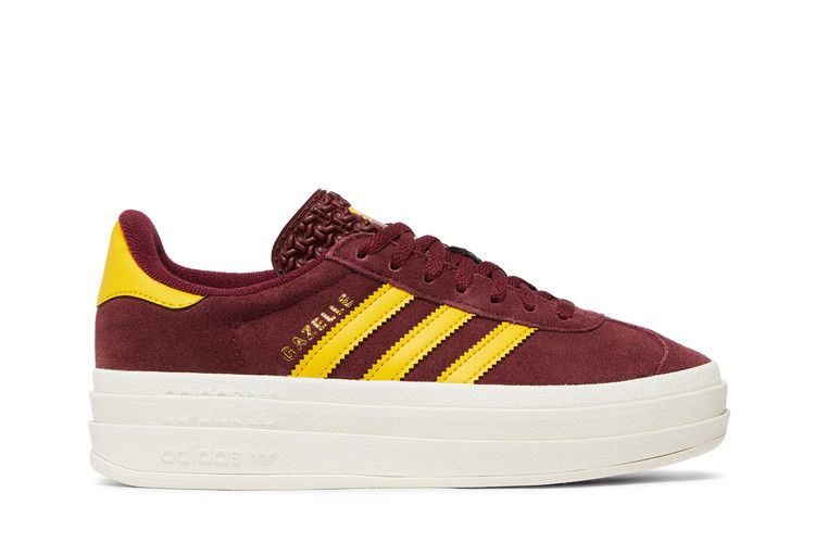 adidas Wmns Gazelle Bold 'Shadow Red Gold' — Shadow Red/Bold Gold/Core White
