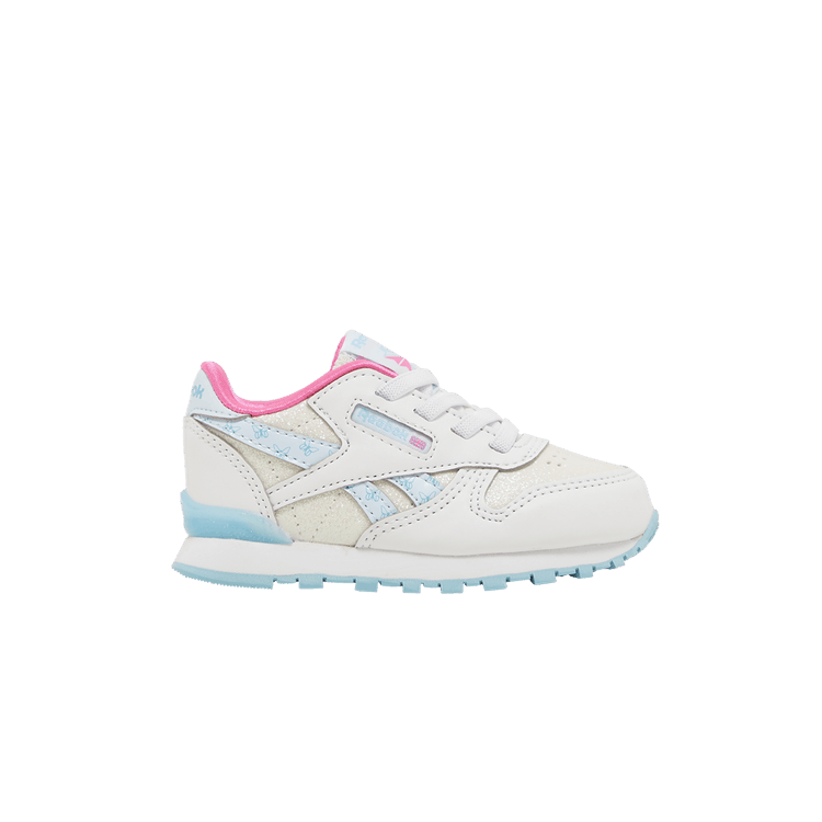 Reebok Classic Leather Step 'n' Flash Toddler 'Butterfly Glitter - White' — Footwear White/Footwear White/Digital Blue