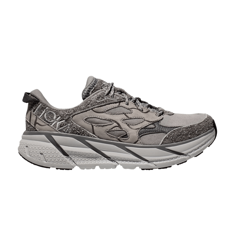 HOKA Clifton L Suede 'Elite Terrain System - Galactic Grey' — Galactic Grey/Satellite Grey