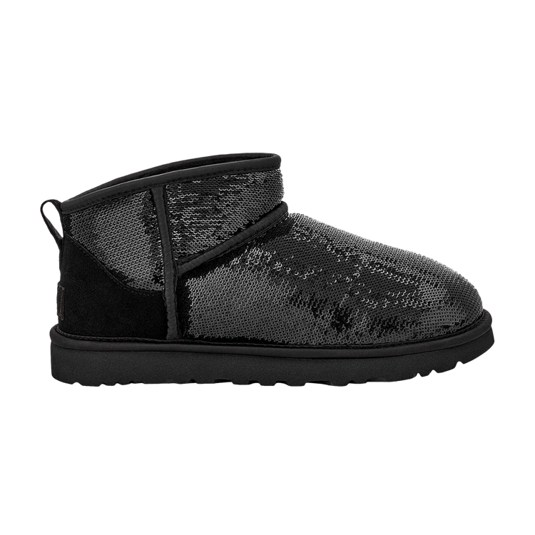 UGG Wmns Classic Ultra Mini Boot 'Mirror Ball Black' — Black
