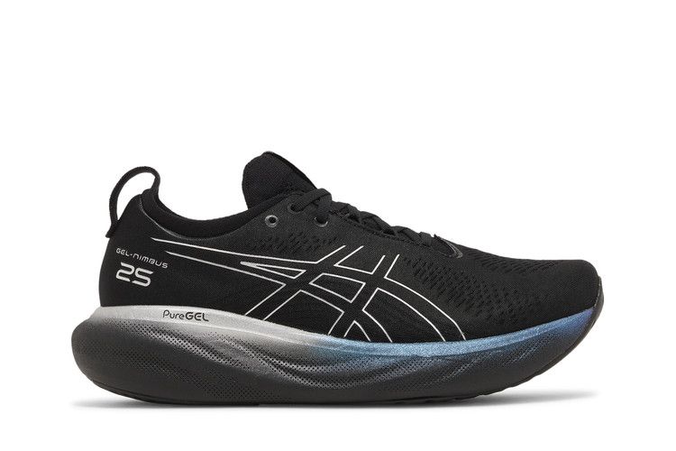 Asics Gel Nimbus 25 Platinum 'Black Pure Silver' — Black/Pure Silver