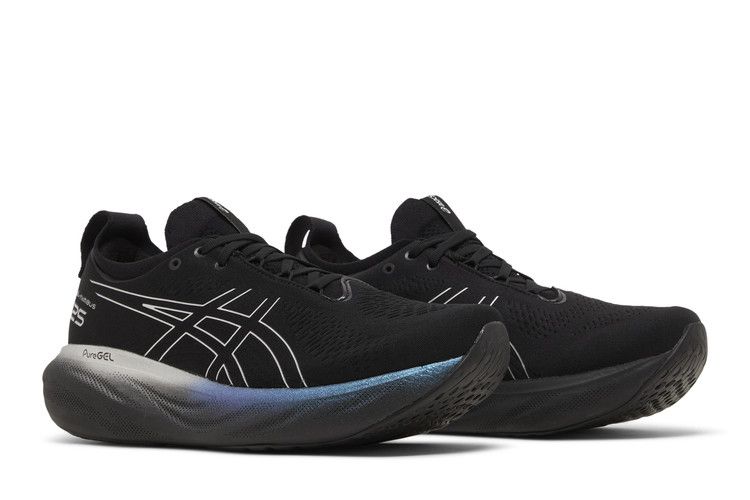 Asics Gel Nimbus 25 Platinum 'Black Pure Silver' — Black/Pure Silver