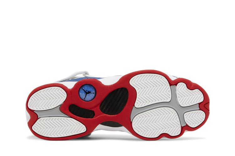 Air Jordan 6 Rings GS 'White True Blue' — White/University Red/Light Steel Grey/True Blue