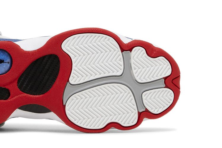 Air Jordan 6 Rings GS 'White True Blue' — White/University Red/Light Steel Grey/True Blue