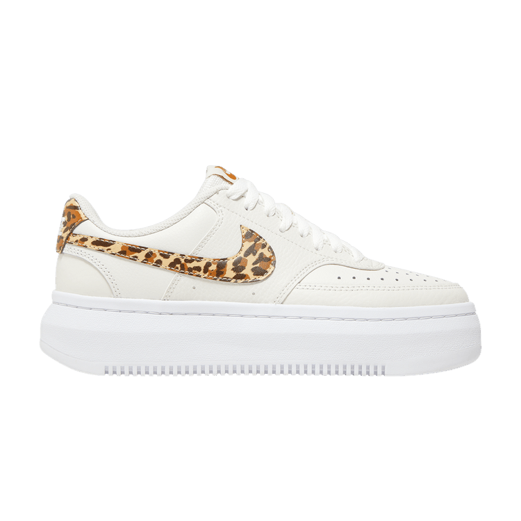 Nike Wmns Court Vision Alta 'Leopard Camo Swoosh' — Phantom/White/Summit White/Sesame