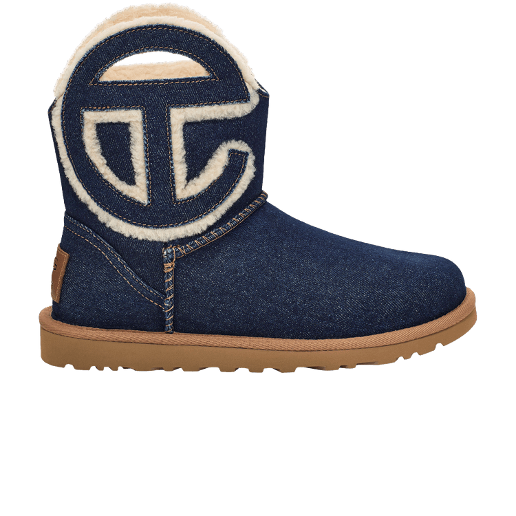 Telfar x UGG Logo Mini Boot 'Indigo Denim' — Indigo Denim