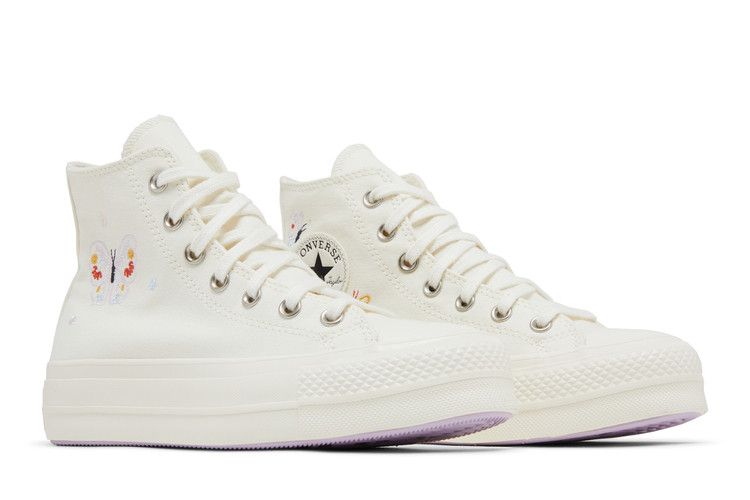 Converse Wmns Chuck Taylor All Star Lift Platform High 'Butterfly Wings' — Egret/Decade Pink