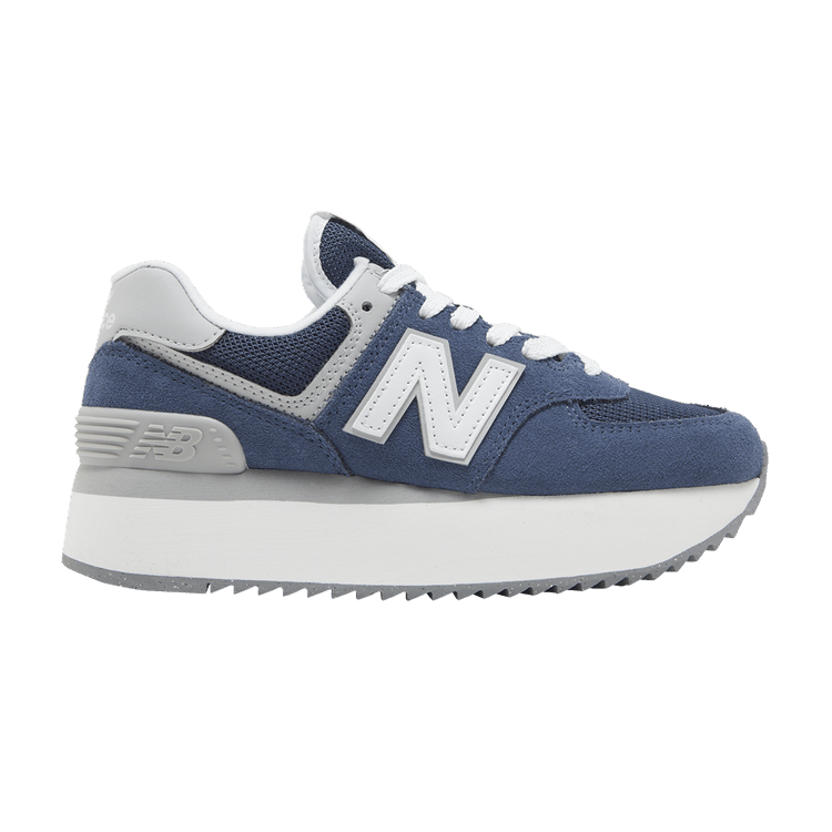 New Balance Wmns 574+ 'Vintage Indigo' — Vintage Indigo/Rain Cloud/White