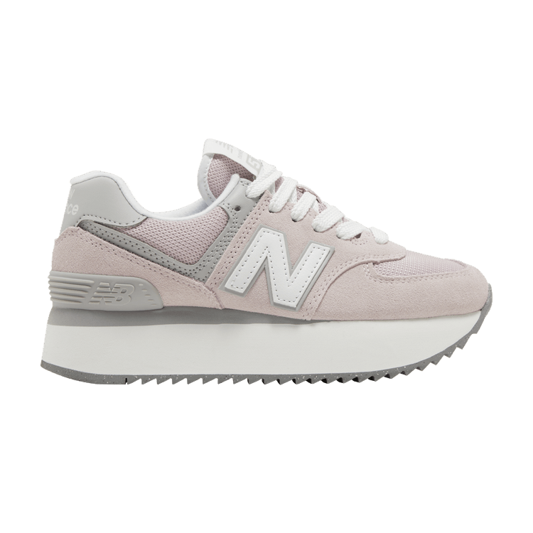 New Balance Wmns 574+ 'Stone Pink' — Stone Pink/Rain Cloud/White