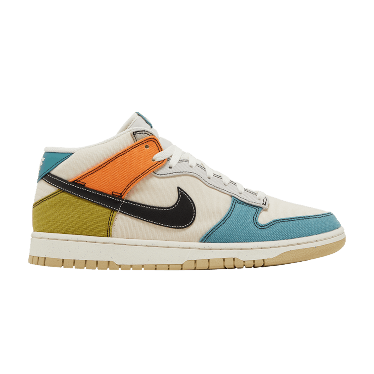 Nike Dunk Mid 'Pale Ivory Multi-Color' — Pale Ivory/Mineral Teal/Moss/Black