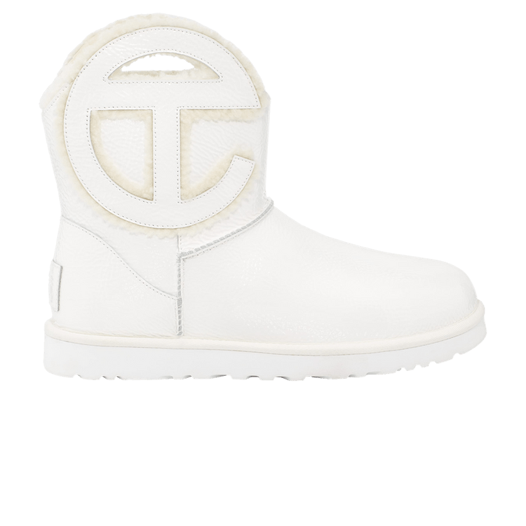 Telfar x UGG Logo Mini Boot 'Crinkle - White' — White