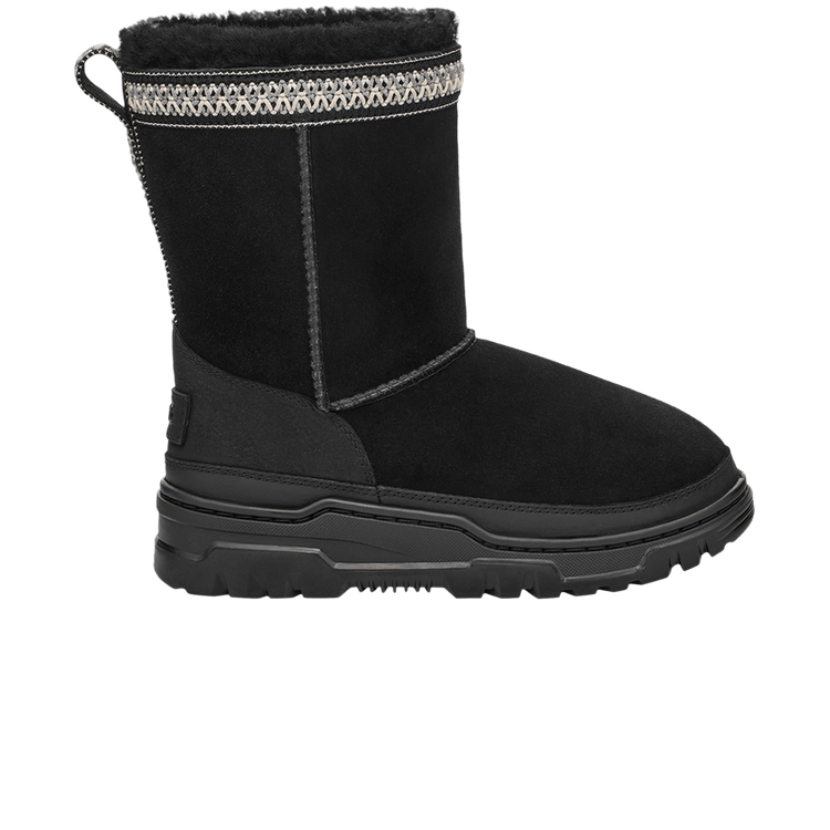 UGG Classic Short TrailGazer Kids 'Black' — Black