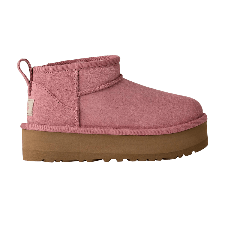 UGG Classic Ultra Mini Platform Boot Kids 'Pink Dawn' — Pink Dawm