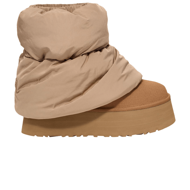 UGG Wmns Classic Mini Dipper Puffer 'Amphora Chestnut' — Amphora/Chestnut