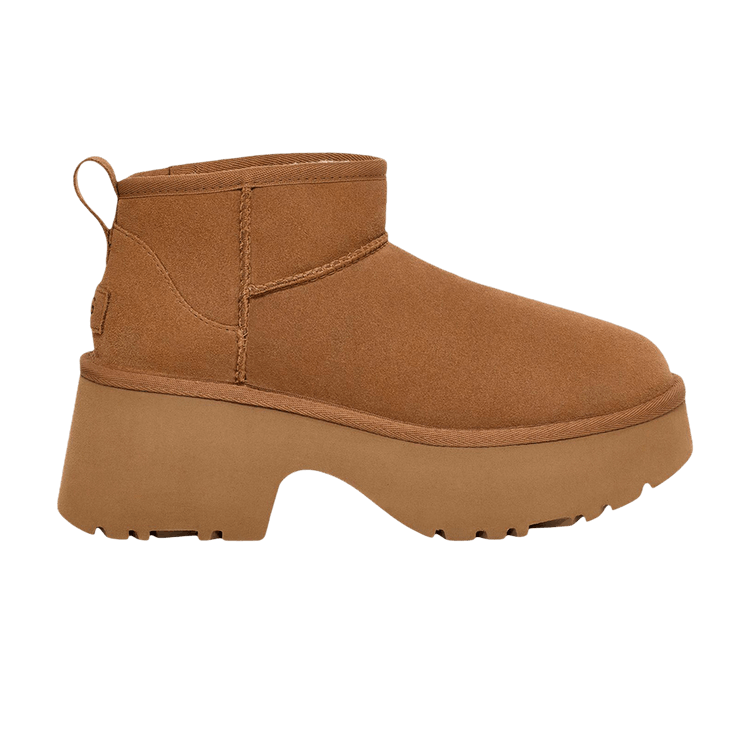 UGG Wmns Classic Ultra Mini New Heights Boot 'Chestnut' — Chestnut