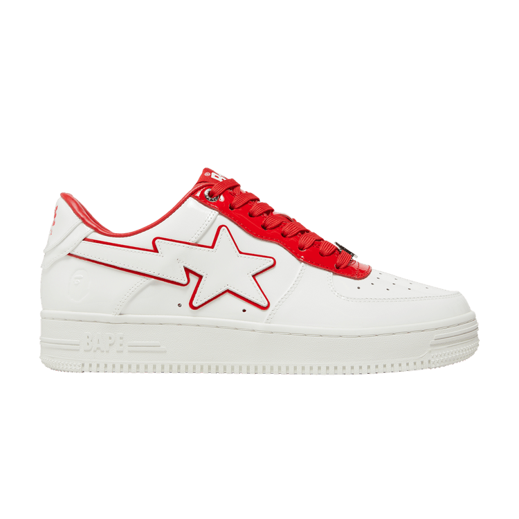 Bapesta #8 M1 'White Red' — White/Red