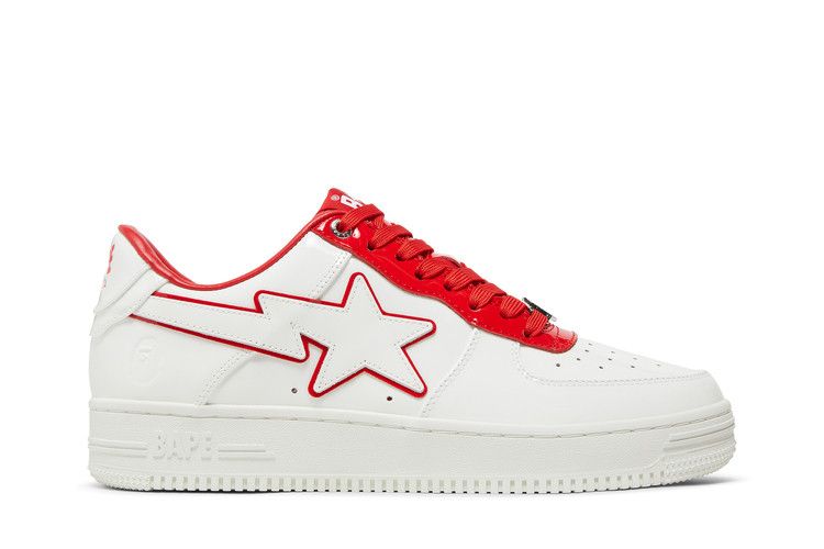 Bapesta #8 M1 'White Red' — White/Red