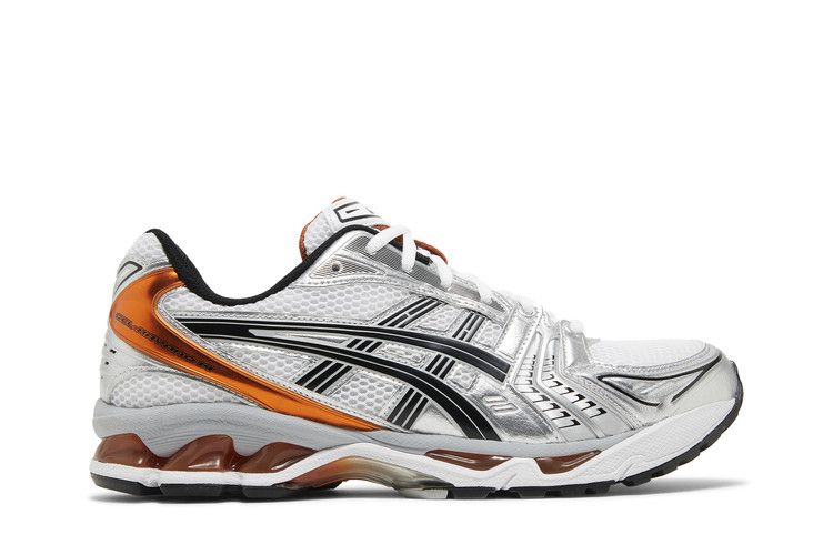 ASICS Gel Kayano 14 'Silver Piquant Orange' — White/Piquant Orange