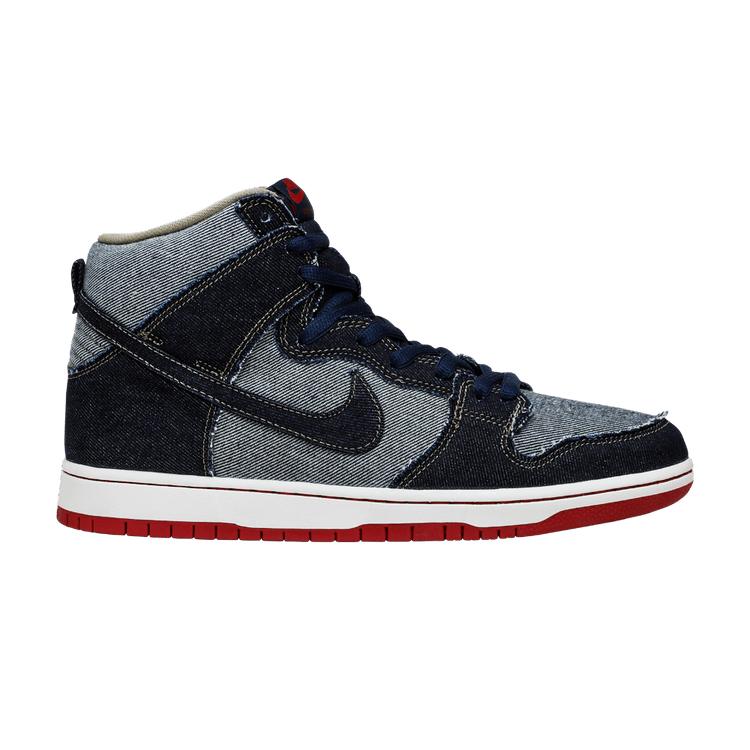 Reese Forbes x Nike SB Dunk High 'Denim' — Midnight Navy/University Red-White