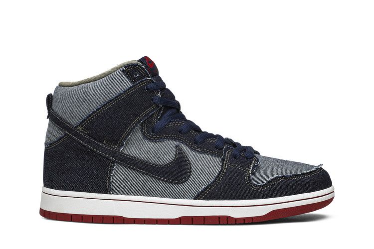 Reese Forbes x Nike SB Dunk High 'Denim' — Midnight Navy/University Red-White (2)