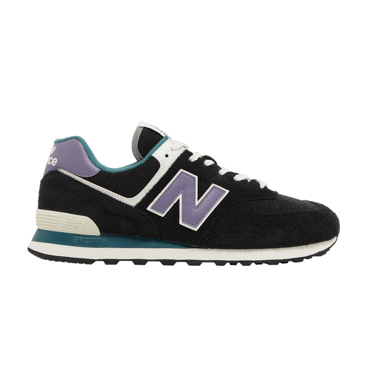 New Balance 574 'Black Purple Teal' — Black/Blue