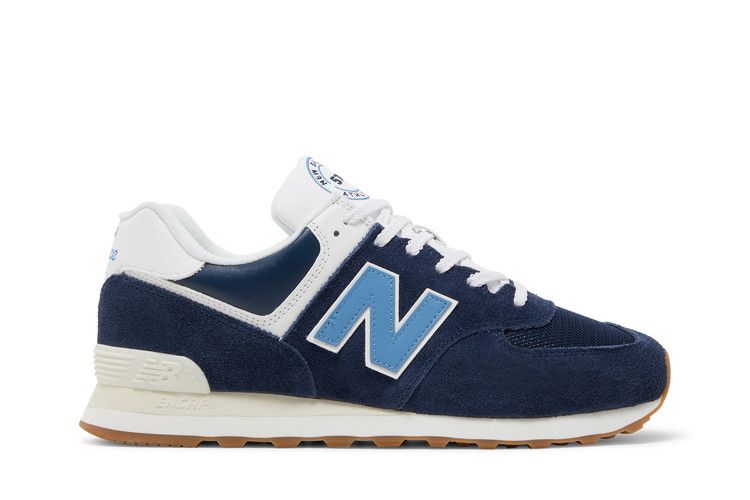 New Balance 574 'NB Athletics - Navy' — Navy/White