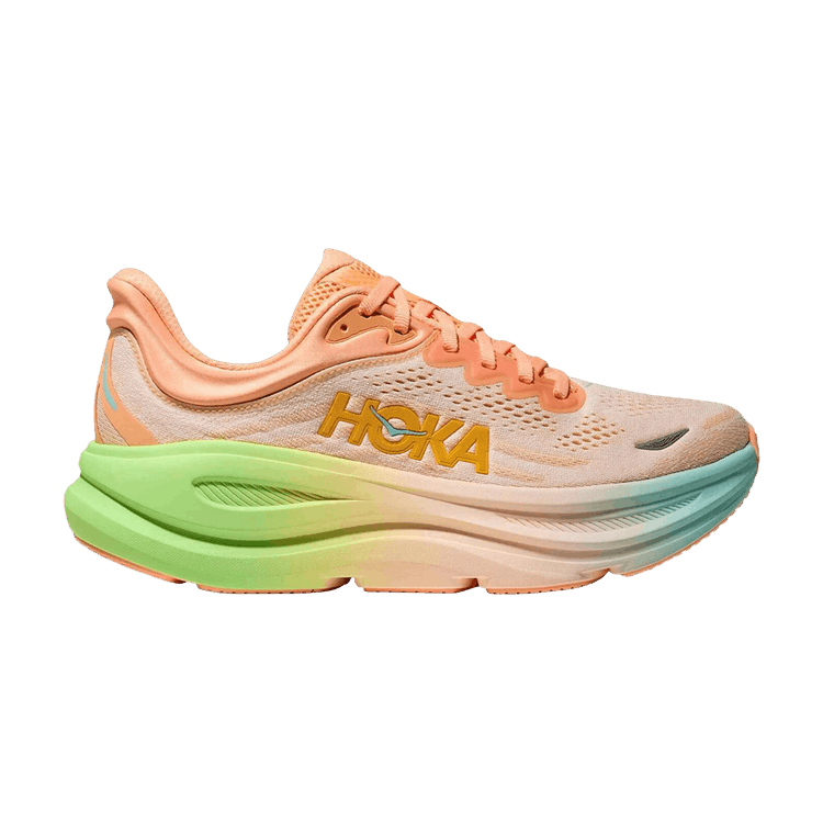 HOKA Bondi 9 'Frost Pale Tangerine' — Frost/Pale Tangerine