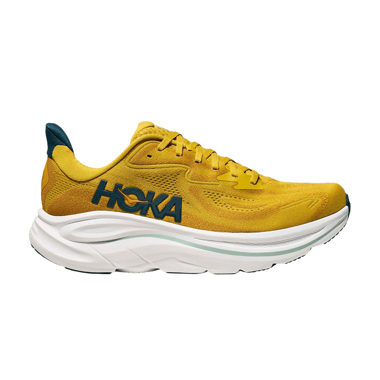 Hoka One One Clifton 10 'Yellow Gold Tidal Wave' — Yellow Gold/Tidal Wave