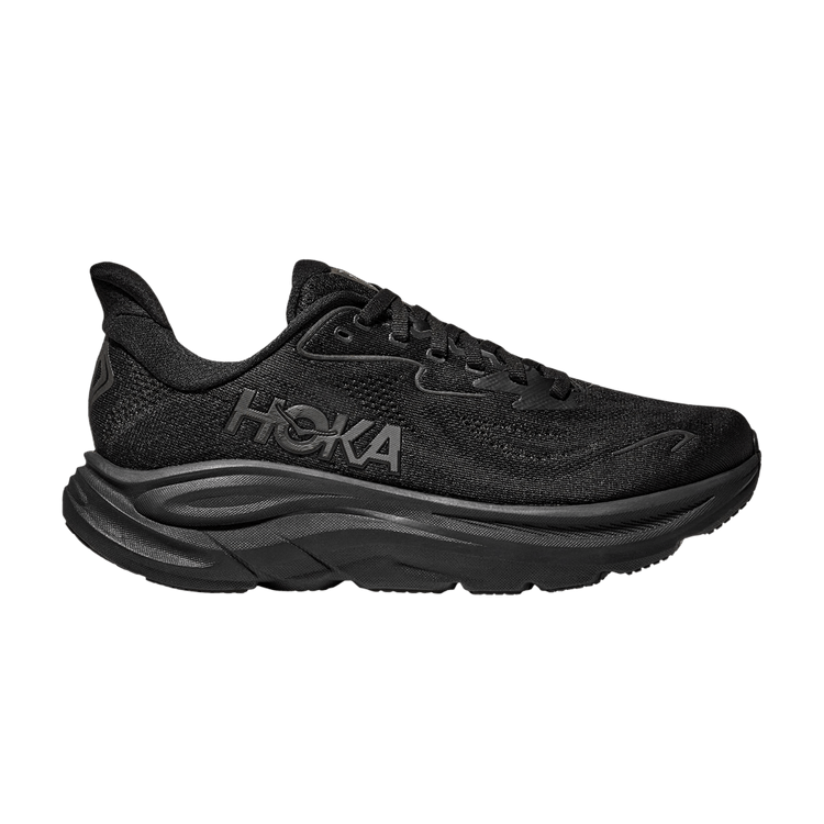 Hoka Clifton 10 Wide 'Black' — Black/Black