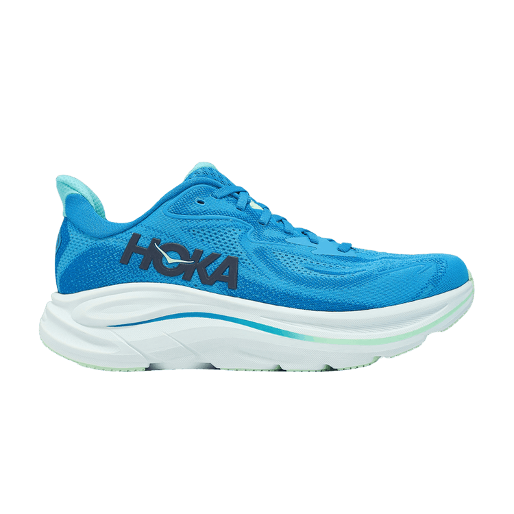 HOKA Clifton 10 Wide 'Skyward Blue' — Blue/Skyward Blue