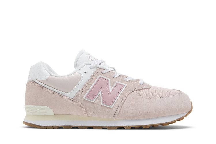 New Balance 574 Big Kid Wide 'NB Athletics - Crystal Pink' — Crystal Pink/Hazy Rose